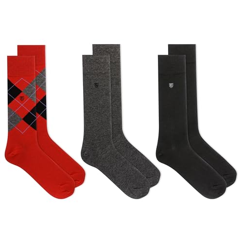 Chaps Men's Soft Argyle Dress Crew Socks-3 Pair Pack-Reinforced Heel and Toe2