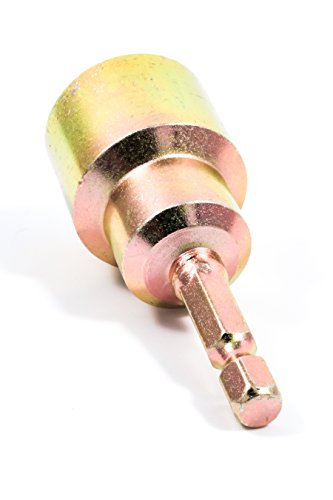 Camco Camper/Rv Scissor Jack Drill Adapter Socket | Designed For 1/4-Inch Hex Quick Connect Chucks | Forged Of Carbon Steel & Zinc Plated For Corrosion-Resistance (48865) #TOP3