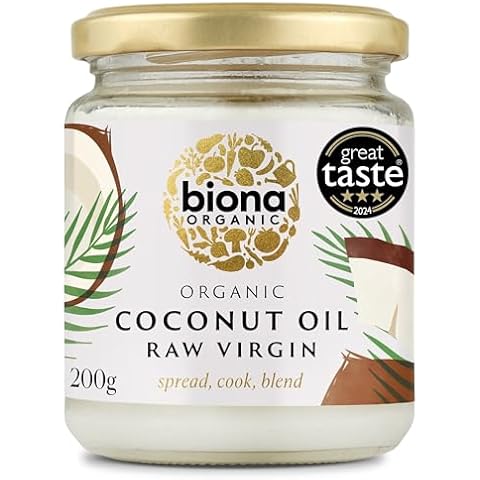 Biona Organic Raw Virgin Coconut Oil 200g, Pack of 3 Cover