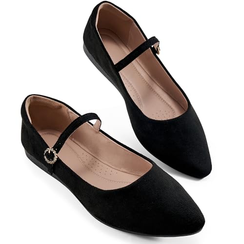 Aomigoct Ballet Flats Shoes for Women: Dressy Comfortable Wedding Flat for 2025 - Ladies Dress Casual Walking Shoe