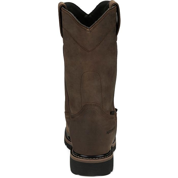 Justin Men's Pulley 10'' Waterproof Met Guard Composite Toe Industrial Boot4
