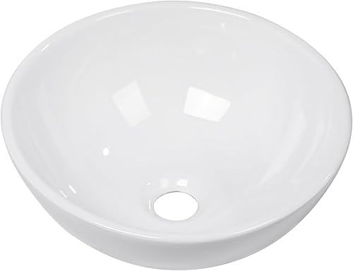 Miniatura 100 de Fregadero de baño de porcelana de cerámica rectangular de 24 x 14 pulgadas sobre mostrador, lavabo de arte blanco y negro Blanco
