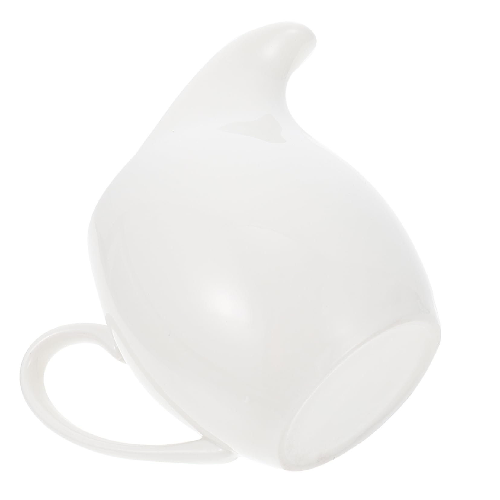 COLLBATH 1pc Milk Jug Coffee Creamer Pots Sauces Pitcher Powdered Creamer for Coffee Tea Creamer Coffee Pitcher Creamer Container Milk Holder Sauce Jugs Syrup Pitcher White Ceramics