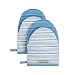 Produktbild KitchenAid Albany Mini-Ofenhandschuhe aus Baumwolle mit Silikongriff, 14 x 20,3 cm, Blauer Samt