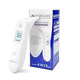 Mobiclinic®, Termómetro de Oído Digital, 7 Memorias, Alerta de Fiebre, Pantalla Iluminada, Punta Suave y Segura, Apagado Automático, Para Niños y Adultos, ºC/ºF, Thermobi1