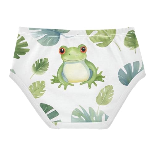 Frog Leaves Underwear Toddler Girl, Underwear for Girls, 2T–8 Years2