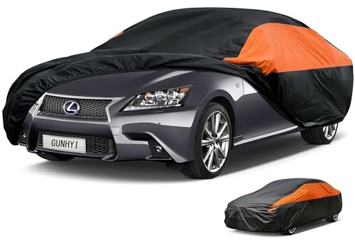 Image of GUNHYI Lexus Car Cover Custom Fit Lexus GS GS200t GS300 GS350 GS450h Waterproof All Weather for Automobiles, Lightweight Full Exterior Cover Outdoor Sun UV Rain Dust Snow Wind Protection.