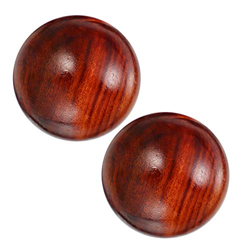 NOLITOY 2 Piezas tallando artesanías pelota de relajacion de manos mascota Bolas de madera para masajes Bolas de masaje de madera bola de masaje de mano talla de artesanía Palo de rosa