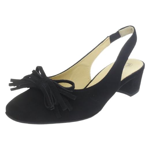 Peter Kaiser dam ANABA pumps, Svart svart mocka 240-35.5 EU