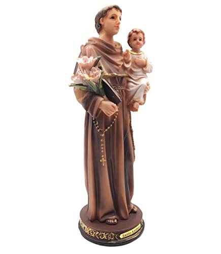 Imagem de Santo Antônio Protetor dos Namorados Resina 30 cm