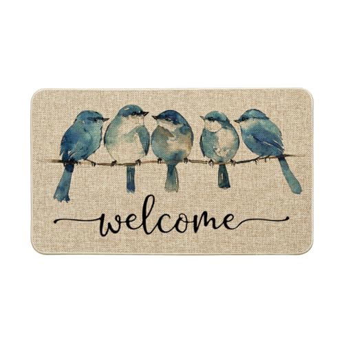 Artoidmoderobinbirdwinterwelcomedoormatsnowflakeschristmashomedecorlowprofileswitchrugdoormatfloormatforindooroutdoor17x29inch  Urban Country Home Decor Artoid mode robin bird winter welcome doormat snowflakes christmas home decor low profile switch rug door mat floor mat for indoor outdoor 17×29 inch  urban country home decor