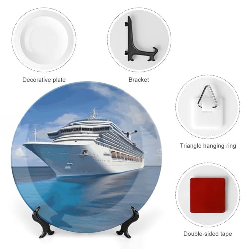 Plato decorativo en porcelana Bone China 6 pulgadas miniatura 3