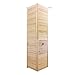ONLYWOOD Ante a Persiana da interni per Armadio a muro 81 x 205 h centimetri. Porta a soffietto in Legno naturale.