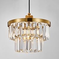 HARPER LIVING Easy Fit Pendant Shade, Brass Finish Ceiling Light Shade with Diameter 25cm - Modern Lamp Shades for Bedroom Kitchen Living Room Dining Room