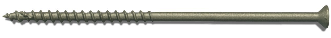 Plus 500SQ-6PK #10 x 5 Exterior Self Drilling Wood Screws with DuracoatXT - Square Drive Head 6 per Package