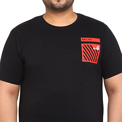 Image of Urbano Plus Men's Graphic Printed Half Sleeve Regular Fit Cotton T-Shirt