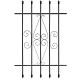 Grisham Spear Point Window Bar Guard,Security Bars for Windows Prevent Burglary(24 x 36, Black)