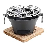 Plan japonais élégant avec base en bois : dispose d'une élégante base en bois qui améliore la beauté, fournit une isolation thermique et protège les plans de travail tout en ajoutant une touche de sophistication à votre salle à manger