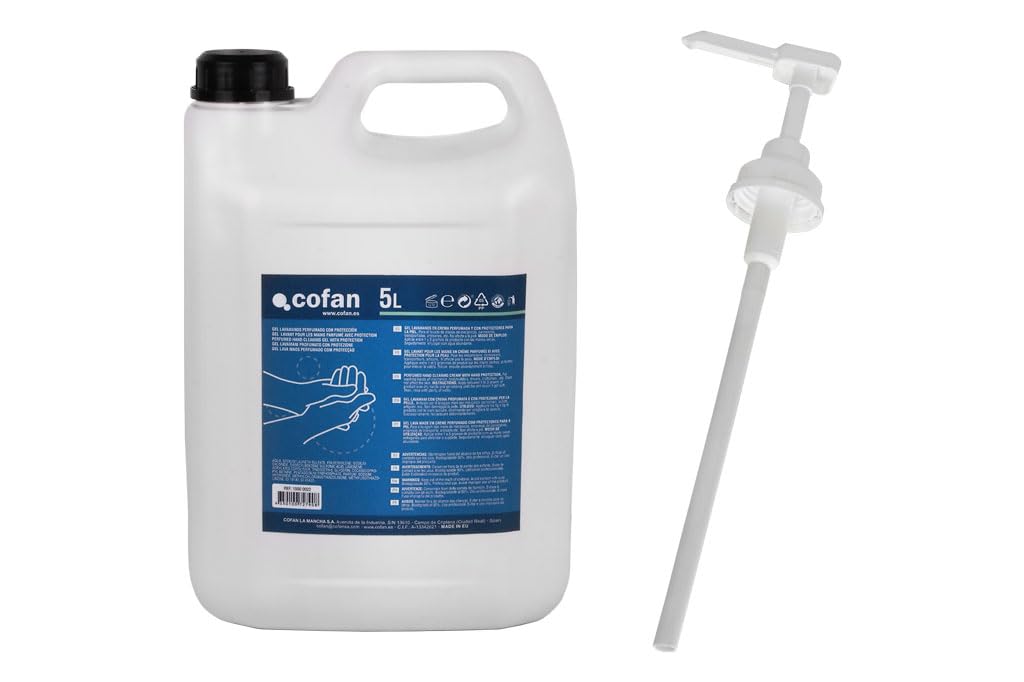 Cofan Gel lavamanos perfumado con protección 5 L | Perfumado en formato industrial | Indicado para actividades profesionales que exigen una buena higiene