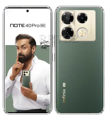 Image of Soft Silicone TPU Back Cover Compatible with Infinix Note 40 Pro 5G, Transparent