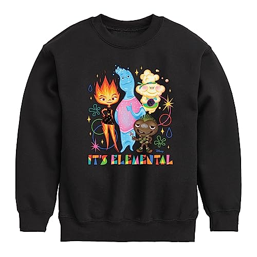 Disney Elemental - Its Elemental - Toddler & Youth Crewneck Fleece Sweatshirt