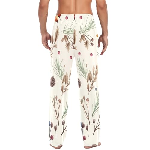 Men's Seamless Sleep Pajama Pant,Soft Pajama Bottoms with Pockets Drawstring S 20323993