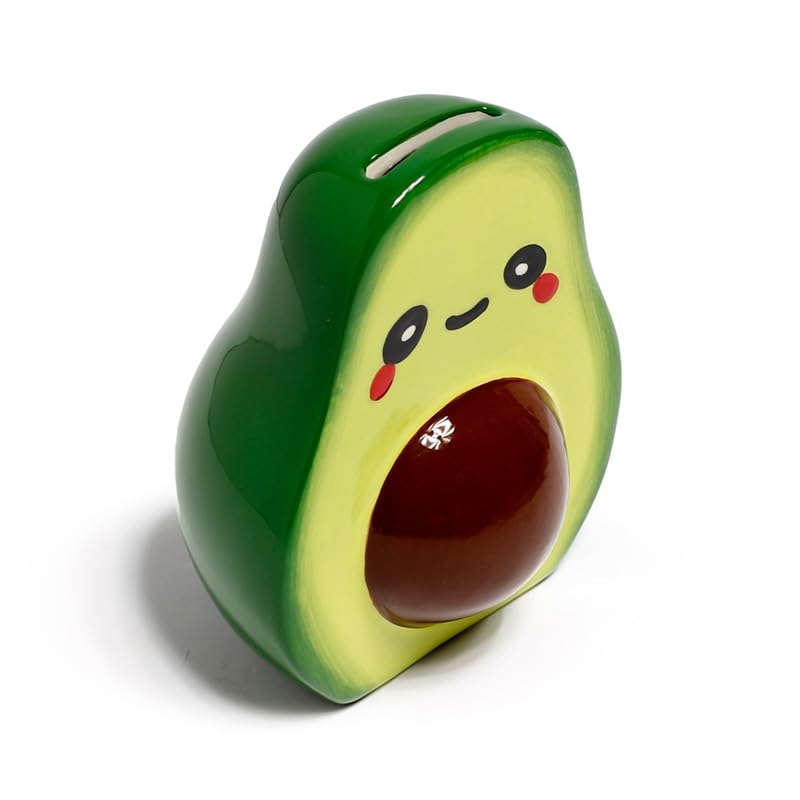 Spardose für Kinder zum Öffnen aus Keramik - Pedro, die Avocado - Foodiemals
