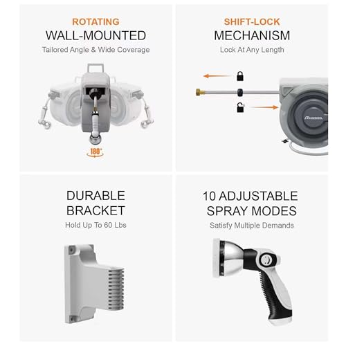 Image of Smart Sereis Mounting Bracket for Wall Mounted Hose Reel, Grey