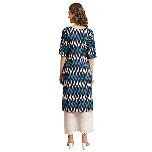 Image of Pinkmint Women's Crepe Digital Print Straight Kurta [Pack of 4]