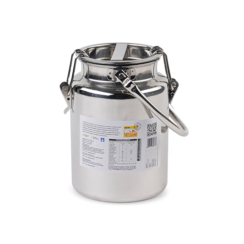 Image of BAROSI A2 Desi Cow Ghee 2.5Litre | Bulk Value Pack | Traditional Bilona Method | Curd Churned Danedar Ghee | Lab Tested| Grass-Fed Desi Cow | Gut Friendly | Stainless Steel 403 Grade Dolchi(2500ml)