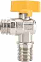 Valvola Angolare In Rame Per Rubinetto Bagno - Valvola Di Intercettazione Antiriflusso G1/2 - Foto 2