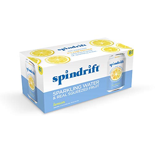Spindrift, Sparkling Water, Lemon, 12 oz, (pack of 8) Gourmetian