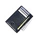 SOS EDC Minimalist Saffiano Leather RFID Blocking Anti-theft Wallet with Removable Chain