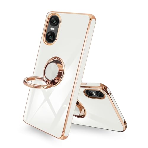 Amazon.co.jp: Zeunoen Sony Xperia 10 VI ケース リング付き 360°回転