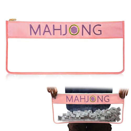 Bolsa para Mahjong American de 20.9 x 9.45 pulgadas color rosa
