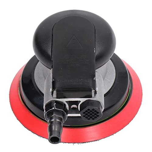 Palm Grinder, Pneumatic Orbital Sander Wide Application 1/4in Entry With 5 Pieces of Sandpaper for Grinding