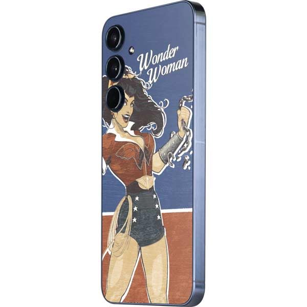Skinit Decal Phone Skin Compatible with Galaxy A36 5G - Officially Licensed DC Comics Bombshells Wonder Woman Bombshell Design