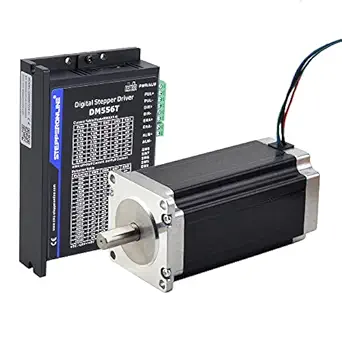 STEPPERONLINE 1 Axis Stepper Motor CNC Kit 3.0 Nm(425oz.in) Nema 23 Stepper Motor & Digital Stepper Driver 1.8-5.6A 20-50VDC