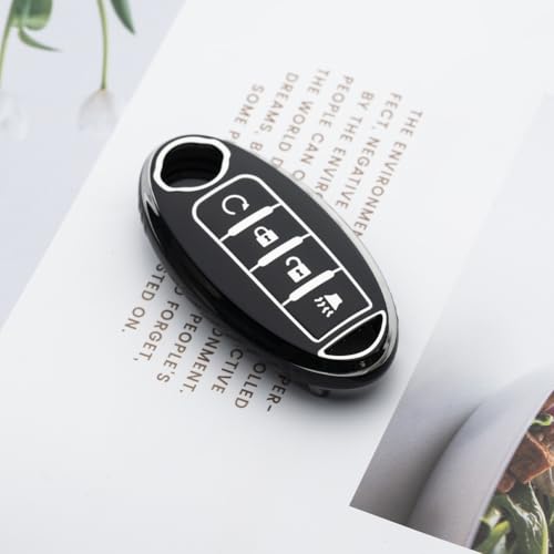 Image of Key Fob Cover Fit for Nissan Altima Rogue Sentra Pathfinder Frontier Maxima Titan Armada Versa Smart Key