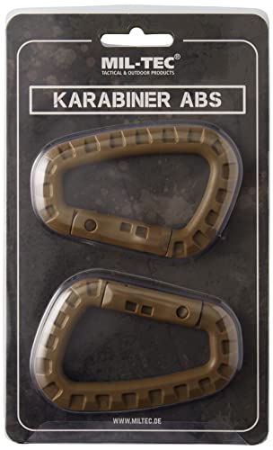 Mil-Tec Karabiner Abs-15921005 Karabiner Abs Coyote One Size