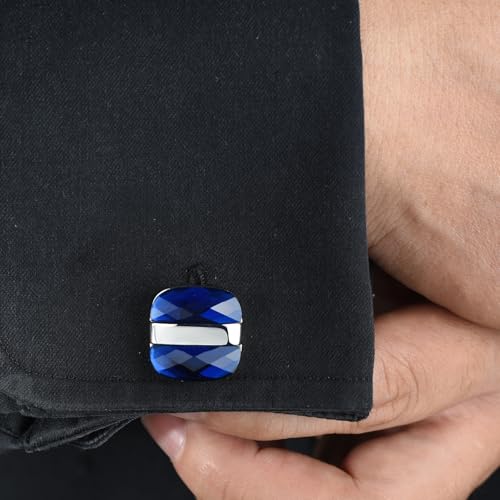 Mancuernillas de Circonia Cúbica para Hombre Pave Formal miniatura 6