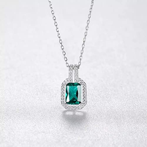 Collier pendentif en pierres précieuses H3TF5J avec chaîne à maillons élégante pour femme