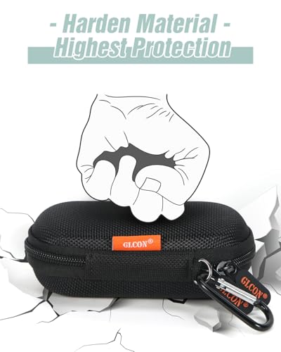 Image of Ultra-Hard Small Carrying Case for Wired Earbuds, Kardiamobile EKG Heart Monitor, Kardia Mobile 6L / 1L - Portable Mini IEM Case Universal Pouch Bag for in Ear Monitor, Airpods, Galaxy Buds, Earpods