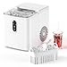 Price comparison product image Ice Maker Machine,9 Ice Cubes Ready in 6 Mins,12kg/24H 2 Size S/L with Scoop and Basket,Self-Cleaning Ice Cube Maker for Home Party Camping