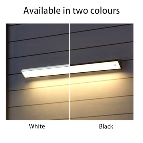 Applique murale extérieure LED 90cm design noir étanche pour façade haut de gamme - 3