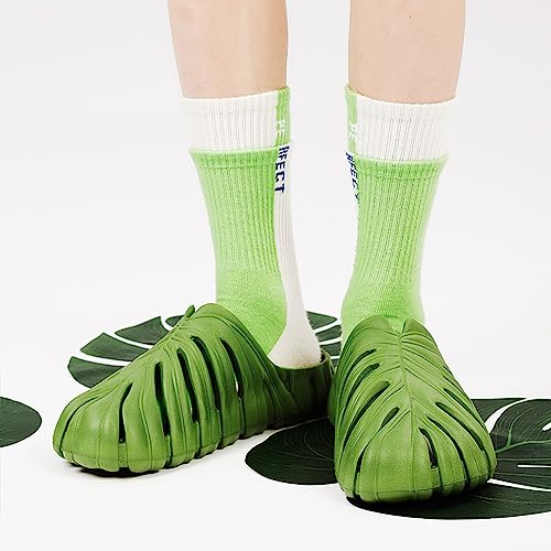 Optigard Monstera Slippers for Women and Men,Monstera EVA Thick Sole Pillow Slippers,Non Slip Quick Drying Breathable Beach Monstera Slides3