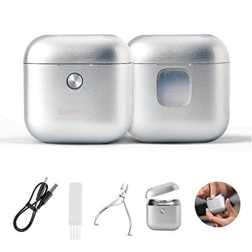 Seemagic Elektrische Nagelknipser E2Pro Automatisch Sicher Aufgerüstet Professionelle Nagelzange Feile Schere Maniküre für dicke Nägel Benutzerfreundlich für Babys Senioren und Erwachsene Cover