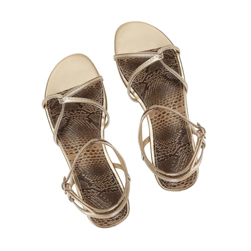 SOVANYOU Strappy Sandals for Women Dressy Flat Sandals Open Toe Cute Summer Sandal with Cross Ankle Strap4