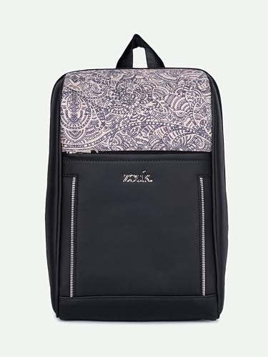 Image of ZOUK Olina Daypack for Women - Convertible Backpack with Laptop & iPad Compartments | Stylish Handcrafted Office & Travel Bag with Water-Resistant Lining & Dual Straps |