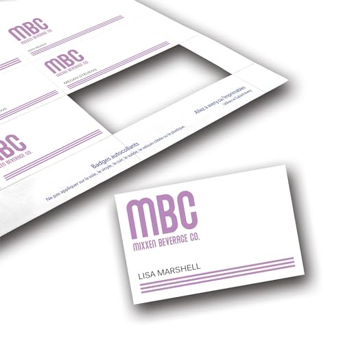 Image of Avery Customizable Name Badge Inserts, 3 inch x 4 inch, White, 2 Packs of 300, 600 Printable Name Tag Inserts Total (35392) | 2 Packs of 300, Printable Name Tag Inserts